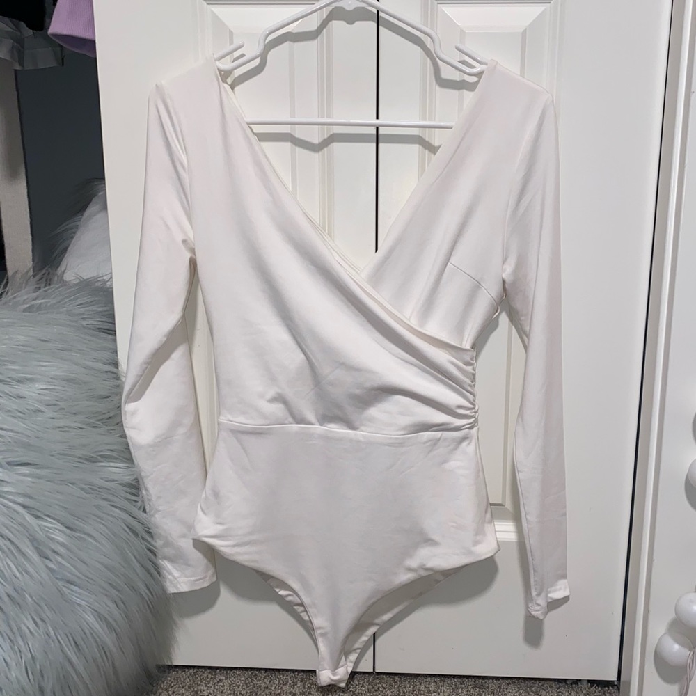 Princess Polly White Passerine Bodysuit
